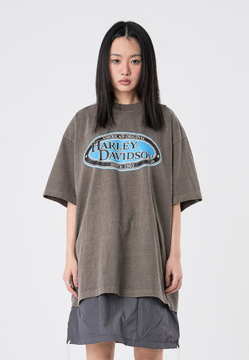 American harley-davidson printing t-shirt